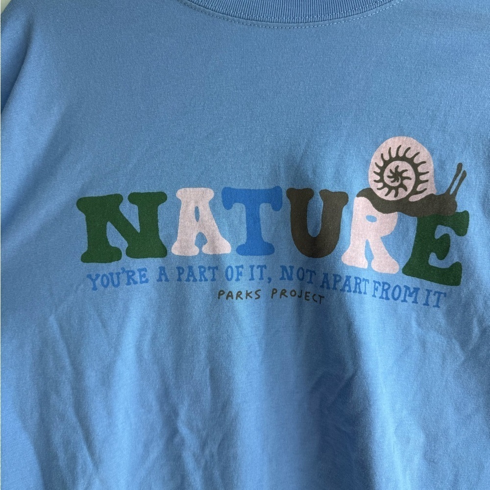 Parks Project Size Small Long Sleeve Blue Shirt - Picture 2 of 5